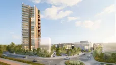 Šantovka Tower v Olomouci na vizualizaci