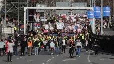 Protest proti vládě v Srbsku