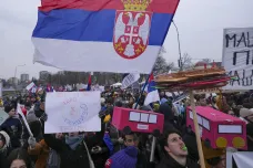 „Už nechceme, aby nám někdo lhal.“ Srbsko zažilo další protivládní demonstraci
