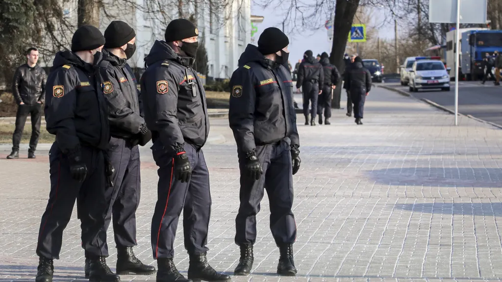 Příslušníci běloruské policie