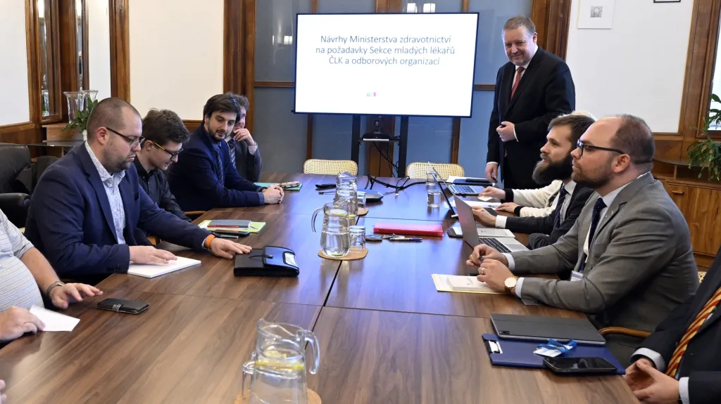Jednání ministerstva a Sekce mladých lékařů