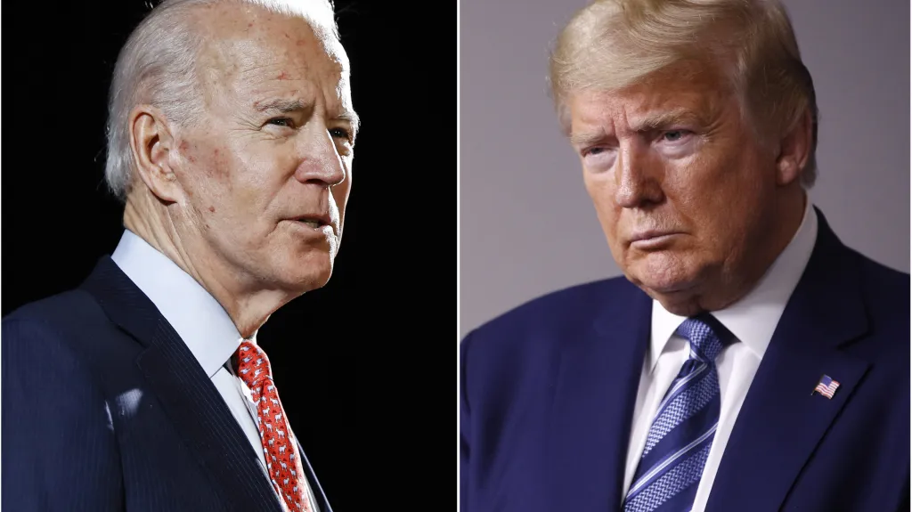 Joe Biden a Donald Trump