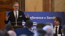 Premiér Petr Fiala (ODS) na konferenci Efektivní energetika