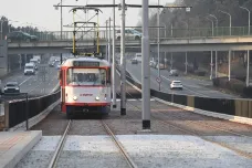 Modernizovaná trať umožňuje olomouckým tramvajím zrychlit